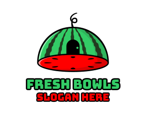 Dome Watermelon Door logo design