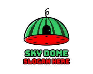 Dome Watermelon Door logo design