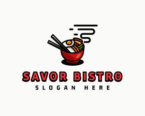 Asian Bibimbap Bowl logo design