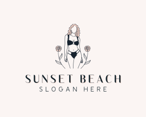 Woman Bikini Boutique logo design