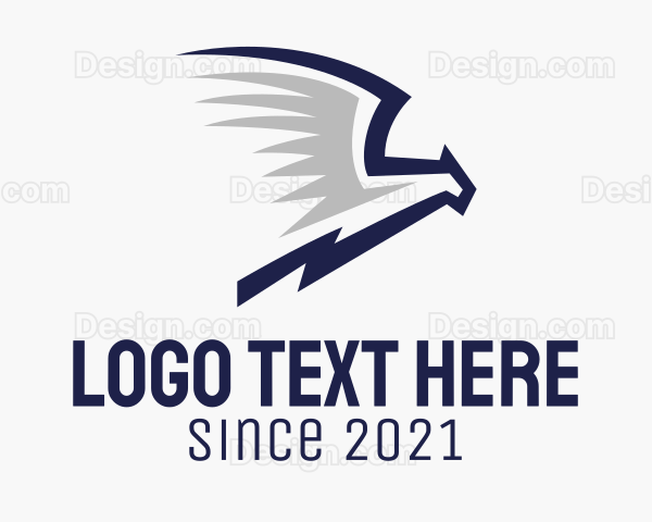 Minimalist Wild Eagle Logo