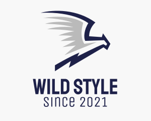 Minimalist Wild Eagle  logo design