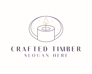 Candlelight Decor Candle logo design