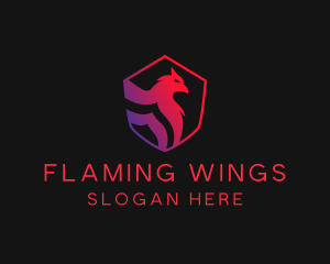 Eagle Falcon Shield logo design