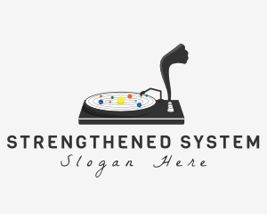 Solar System Gramophone logo design