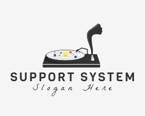 Solar System Gramophone logo design