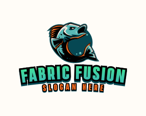 Angry Ocean Fish logo design