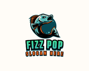 Angry Ocean Fish logo design