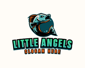 Angry Ocean Fish logo