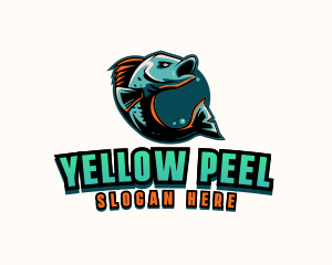 Angry Ocean Fish logo design