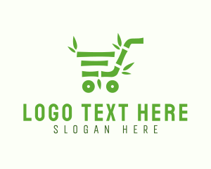 Bamboo - Bamboo Shopping Cart logo design