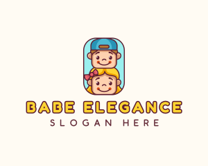 Kids Children Daycare Logo