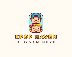 Kids Children Daycare logo design