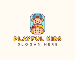 Kids Children Daycare logo design