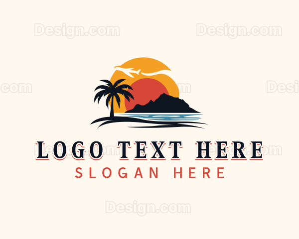 Island Beach Travel Logo