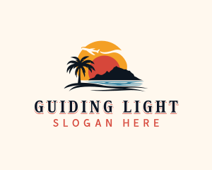 Island Beach Travel logo design