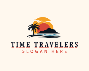 Island Beach Travel logo design