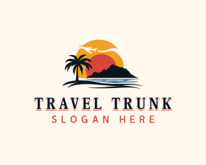 Island Beach Travel logo design