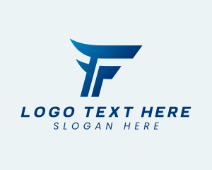 Fast Logistics Racing Letter F logo