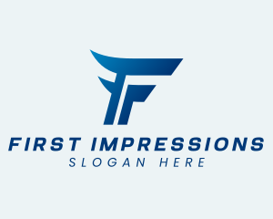 Fast Logistics Racing Letter F logo design