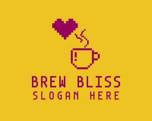 Pixelated Brewed Coffee logo