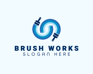 Painting Paint Brush logo design