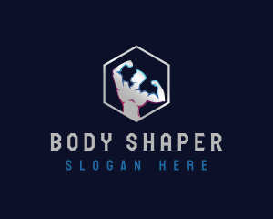  Fitness Muscle Gym Trainer logo design