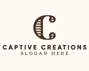 Antique Style Letter C logo design