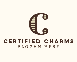 Antique Style Letter C logo design