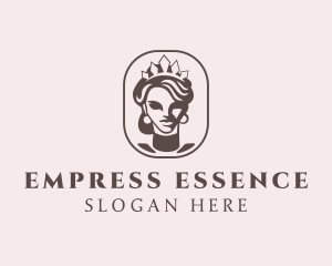 Queen Woman Crown  logo design