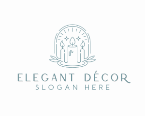 Scented Candle Decoration logo design