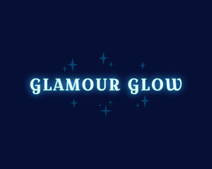 Glowing Stars Wordmark logo design