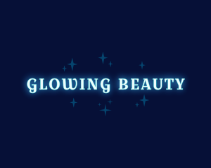 Glowing Stars Wordmark logo