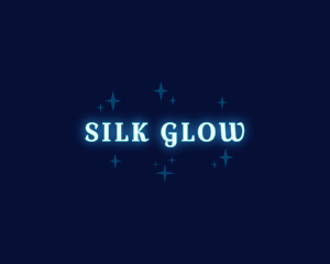Glowing Stars Wordmark logo design