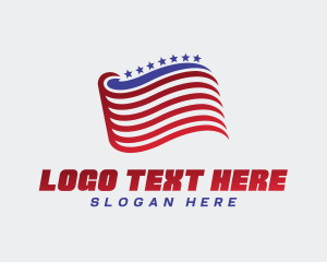National American Flag  logo