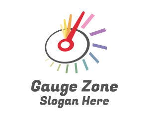 Colorful Speedometer Gauge logo