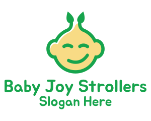 Nature Happy Baby logo design