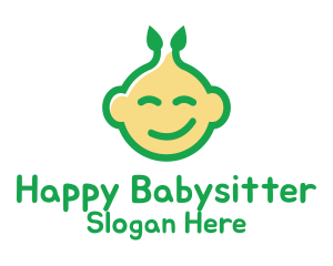 Nature Happy Baby logo design