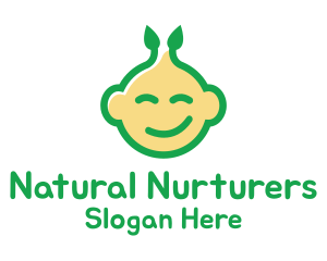 Nature Happy Baby logo design