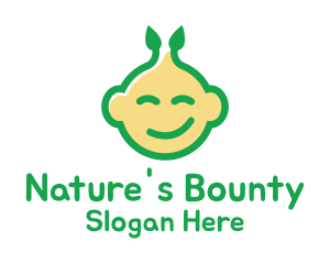 Nature Happy Baby logo design