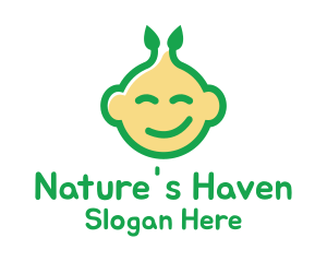 Nature Happy Baby logo design