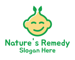 Nature Happy Baby logo design