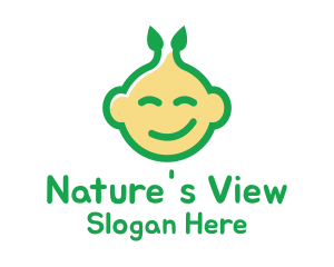 Nature Happy Baby logo design