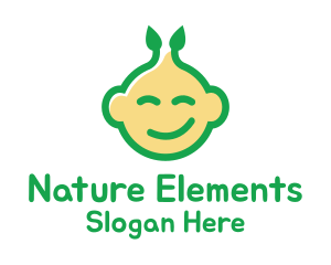 Nature Happy Baby logo design