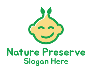 Nature Happy Baby logo design