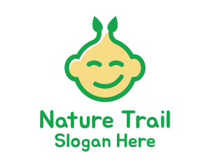 Nature Happy Baby logo design