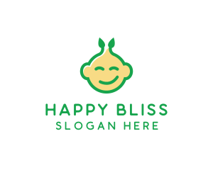 Nature Happy Baby logo design