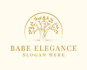 Elegant Nature Tree logo design