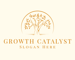 Elegant Nature Tree logo design