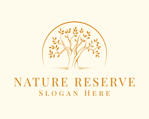 Elegant Nature Tree logo design